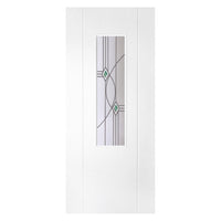 White PVC door on white background