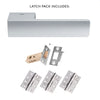 Tupai Rapido RetaLine Cartelle Designer Fire Lever on Long Rose - Satin Chrome Handle Pack