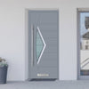 External ThruSafe Aluminium Front Door - 1757 CNC Grooves & Stainless Steel - 7 Colour Options