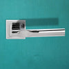 Kansas Status Lever on Square Rose - Polished Chrome