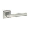 Kansas Status Lever on Square Rose - Satin Chrome