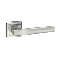 Kansas Status Lever on Square Rose - Satin Chrome