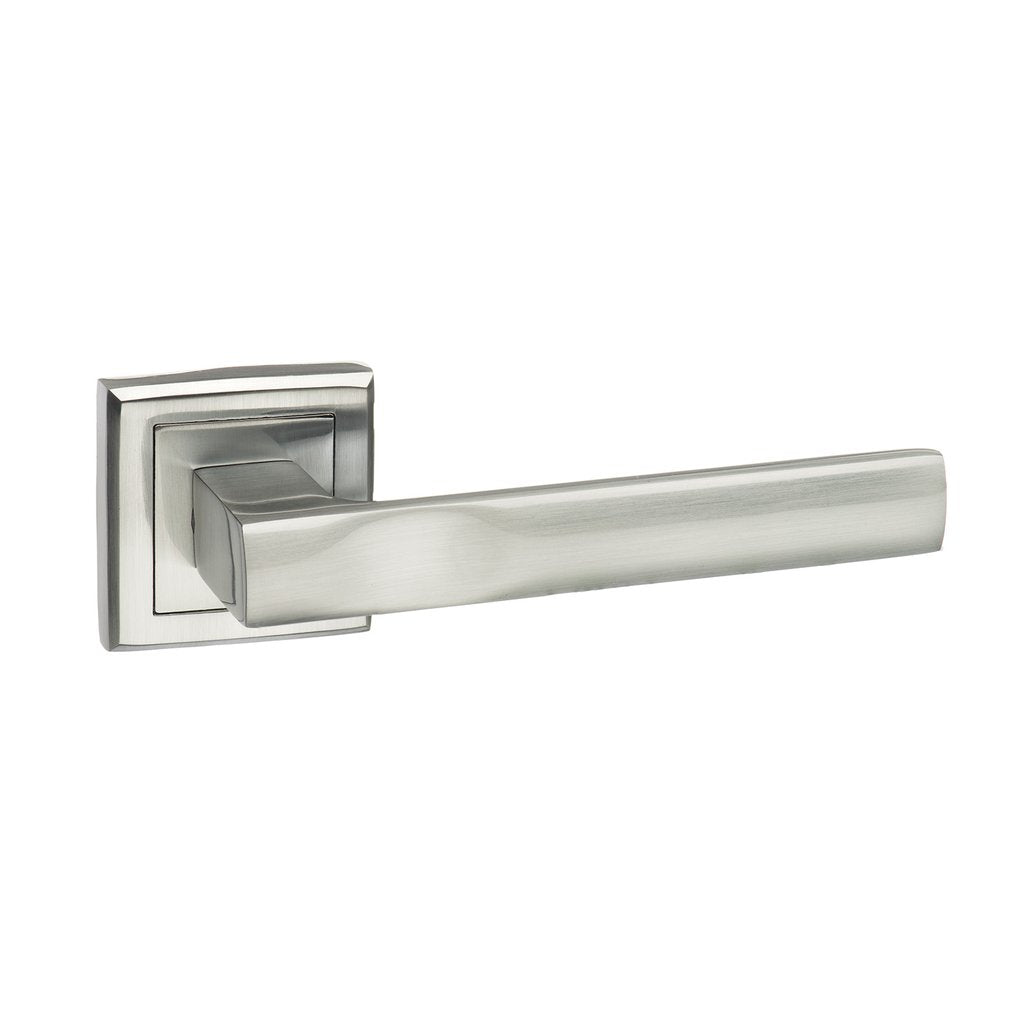 Kansas Status Lever on Square Rose - Satin Chrome