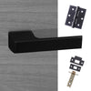 Tupai Rapido RetaLine Panela Designer Lever on Long Rose - Pearl Black Handle Pack