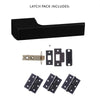 Tupai Rapido RetaLine Panela Designer Lever on Long Rose - Pearl Black Handle Pack