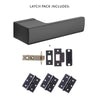 Tupai Rapido RetaLine Cartelle Designer Lever on Long Rose - Pearl Black Handle Pack