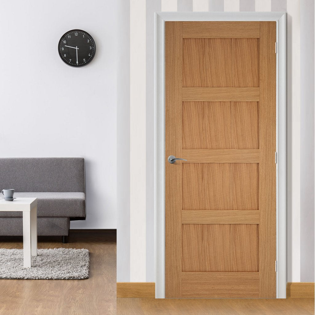 Bespoke Contemporary 4P Oak Door