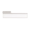 Tupai Rapido VersaLine Tobar Lever on Long Rose - White Decorative Plate - Bright Polished Chrome