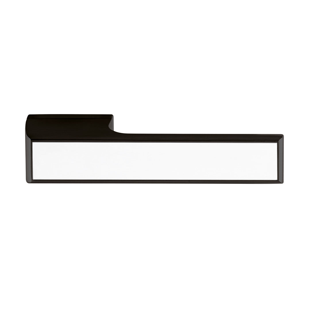 Tupai Rapido VersaLine Tobar Lever on Long Rose - White Decorative Plate - Pearl Black