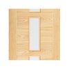 Bespoke Sofia 3L Oak Door - Clear Glass - Prefinished