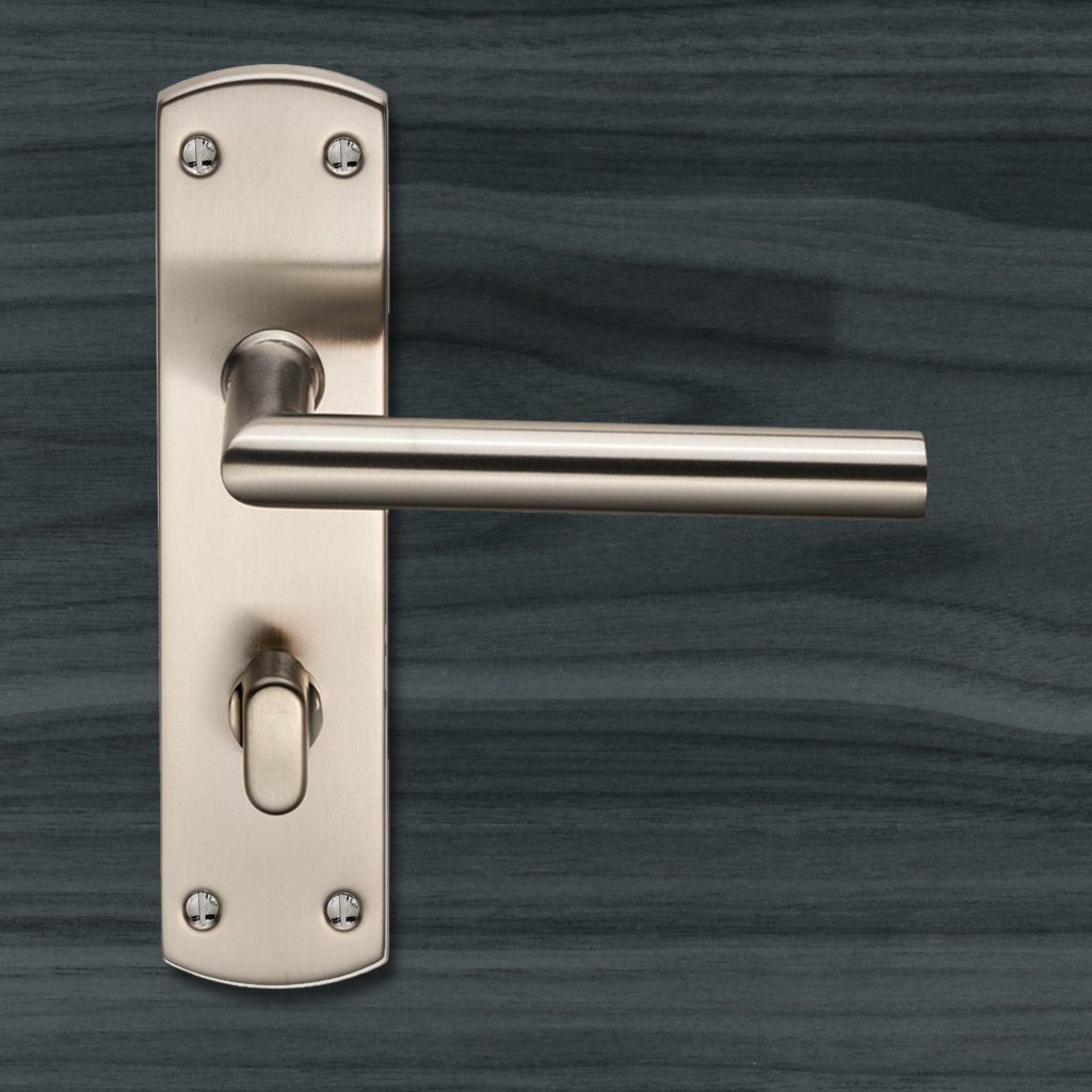 Steelworx CSLP1162T Mitred Bathroom Lever Lock Handles - 2 Finishes