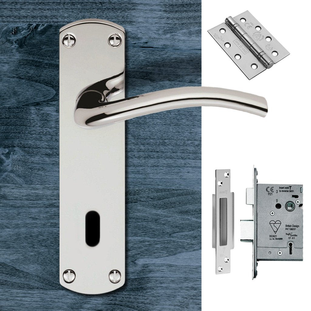 Serozzetta Tres SZC031CP Lever Lock Polished Chrome Handle Pack