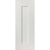 Double Sliding Door & Track - Axis White Panelled Doors