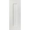 Single Sliding Door & Wall Track - Axis White Primed Door