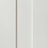 Single Sliding Door & Track - Axis White Panelled Door