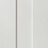 Double Sliding Door & Wall Track - Axis White Primed Doors