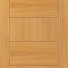 Three Sliding Wardrobe Doors & Frame Kit - Sirocco Flush Oak Door - Prefinished
