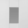 Geo Absolute Evokit Pocket Door Detail - Clear Glass - White Primed