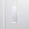 Three Folding Doors & Frame Kit - Sierra Blanco 3+0 - Frosted Glass - White Painted