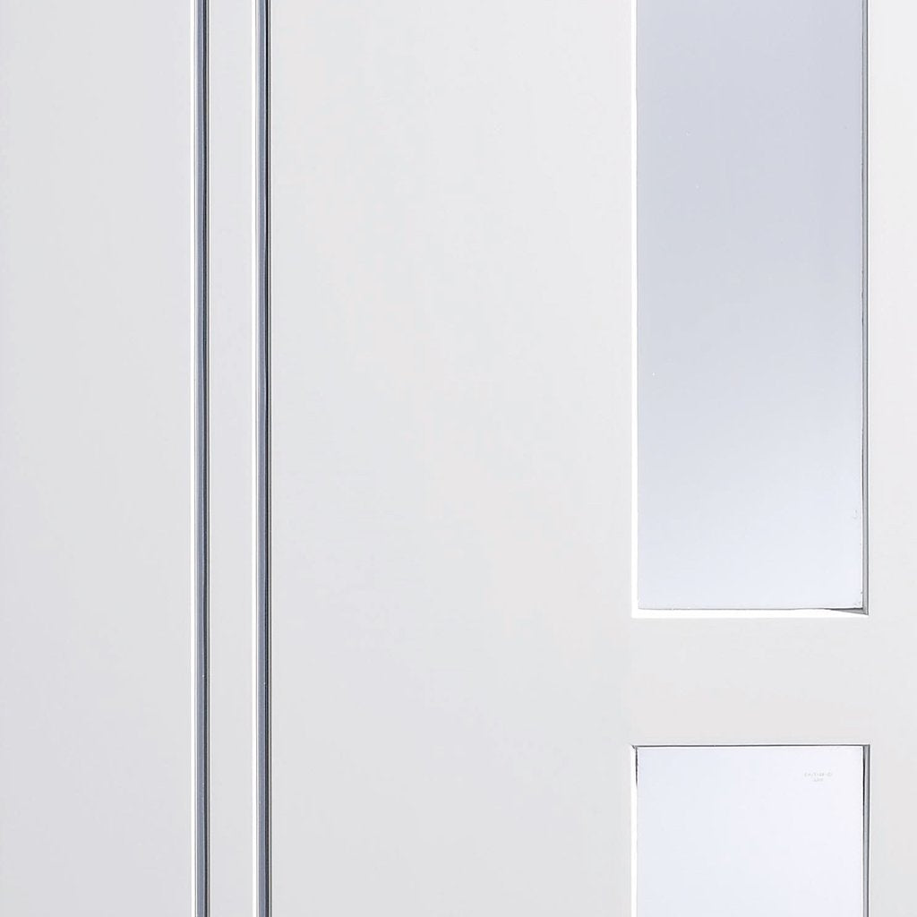 Sierra Blanco Door - Frosted Glass - White Painted