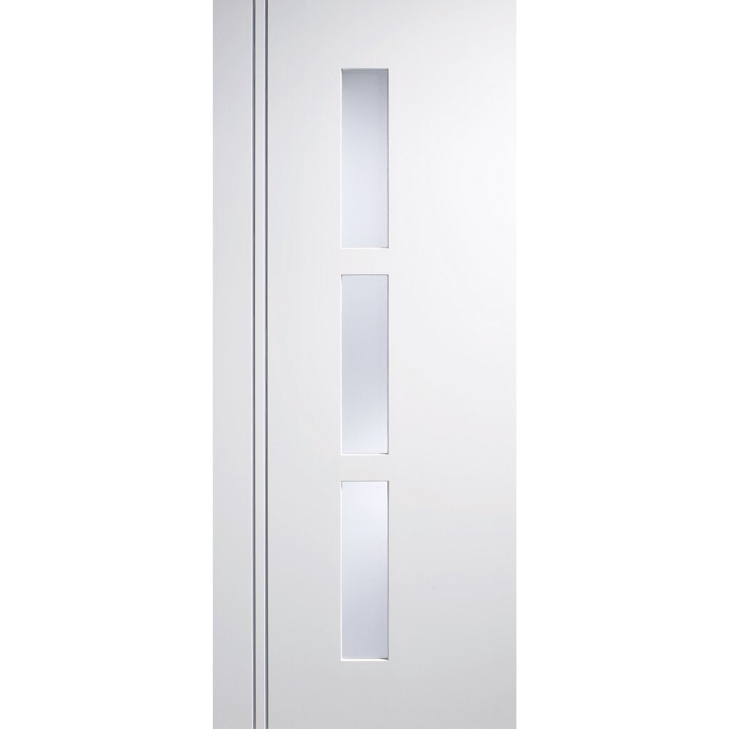 Sierra Blanco Door - Frosted Glass - White Painted