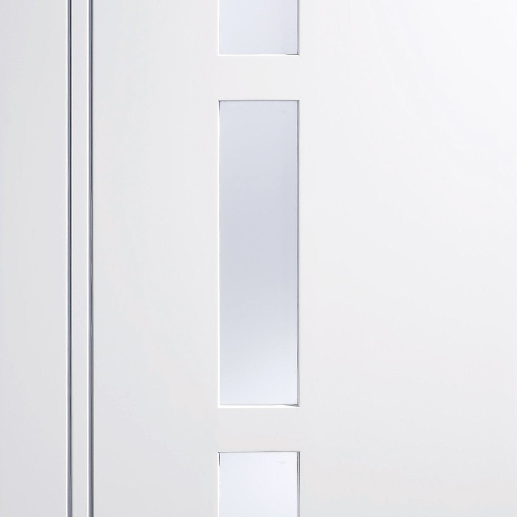 Sierra Blanco Door - Frosted Glass - White Painted