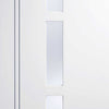 Four Folding Doors & Frame Kit - Sierra Blanco 3+1 - Frosted Glass - White Painted
