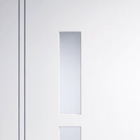 Sierra Blanco Door - Frosted Glass - White Painted