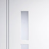 Door and Frame Kit - Sierra Blanco Door - Frosted Glass - White Painted