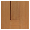 J B Kind Axis Oak Shaker Panel Door Pair - 1/2 Hour Fire Rated - Prefinished