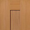 Two Sliding Wardrobe Doors & Frame Kit - Axis Oak Shaker Door - Prefinished