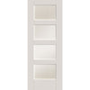 Bespoke Thrufold Shaker 4P White Primed Folding 2+1 Door