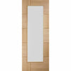 Bespoke Ravenna Oak Glazed Single Frameless Pocket Door - Clear Glass