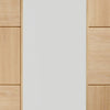 Ravenna Oak Single Evokit Pocket Door Detail - Clear Glass