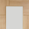 Bespoke Ravenna Oak Glazed Single Pocket Door Detail