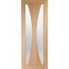 Verona Oak Single Evokit Pocket Door - Frosted Glass