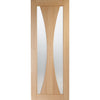 Bespoke Thrufold Verona Oak Glazed Folding 2+0 Door