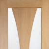 Glazed bespoke oak veneer interior door design