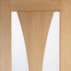 Bespoke Thruslide Verona Oak Glazed - 4 Sliding Doors and Frame Kit