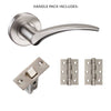 Corvus Door Handle Pack - Satin Chrome