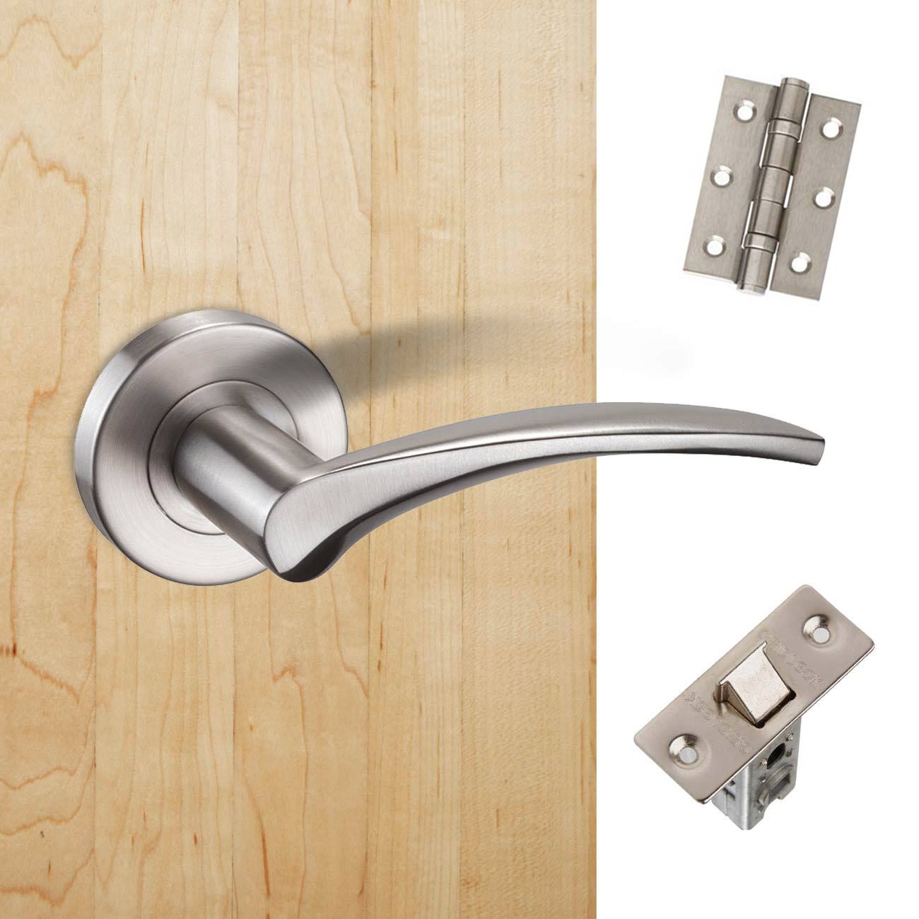 Corvus Door Handle Pack Satin Chrome