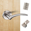 Corvus Door Handle Pack - Satin Chrome