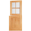 Cottage Stable 4L External Oak Door and Frame Set - Clear Double Glazing