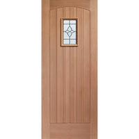 Cottage External Hardwood Door and Frame Set - Bevelled Tri Glazed - One Unglazed Side Screen, From LPD Joinery