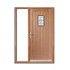 Cottage External Hardwood Door and Frame Set - Bevelled Tri Glazed - One Unglazed Side Screen, From LPD Joinery