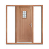 Cottage External Hardwood Door and Frame Set - Bevelled Tri Glazed - Two Unglazed Side Screens, From LPD Joinery