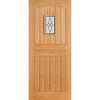 Cottage Stable Oak Door - 1L Leaded Tri Glazing, From LPD Joinery