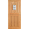 Cottage Stable Oak Door - 1L Leaded Tri Glazing, From LPD Joinery