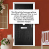 Country Style Catalina 1 Composite Front Door Set with Clarity Brass Glass - Shown in Black