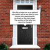 Country Style Composite Solid Front Door Set - Shown in Black